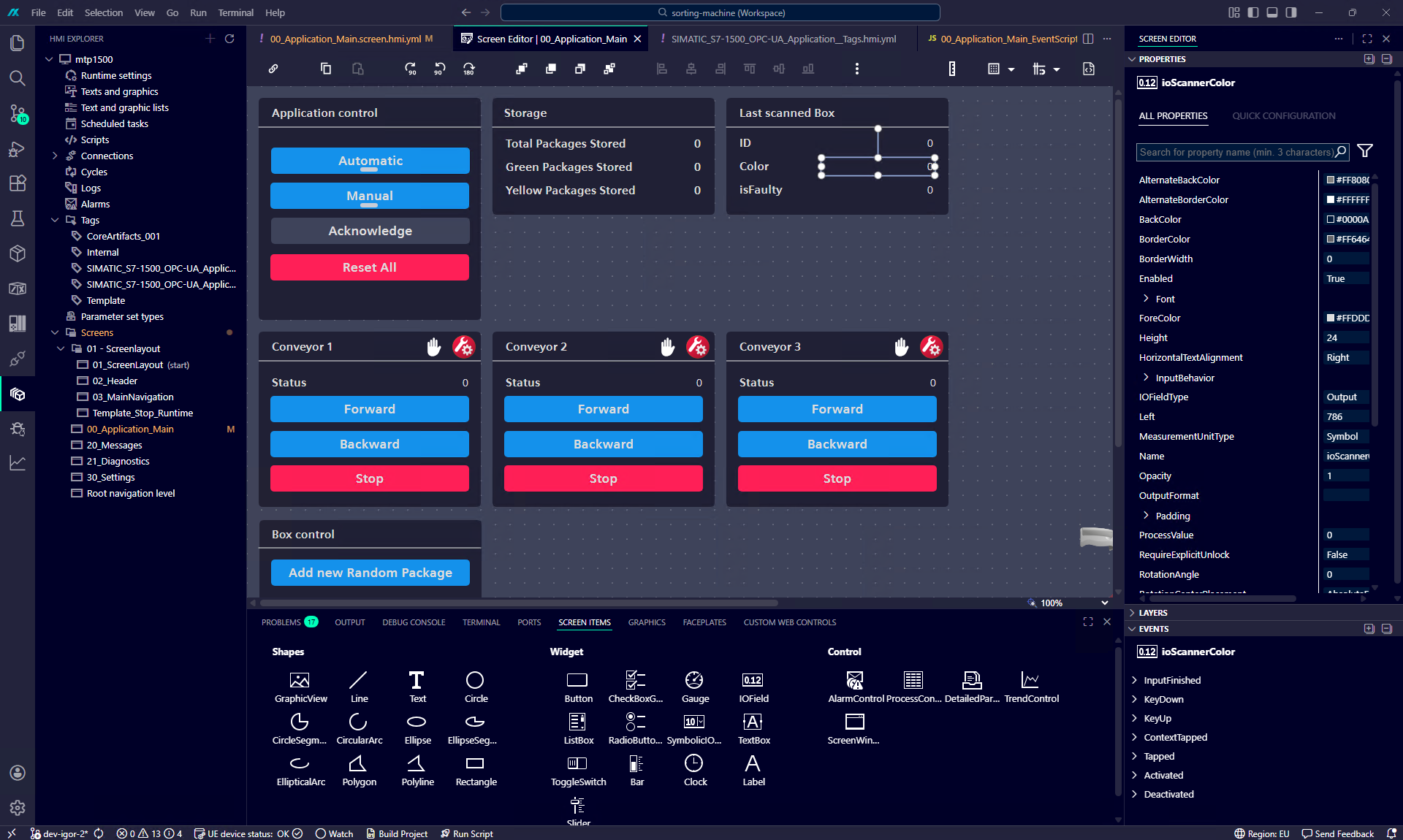 SIMATIC AX WinCC Unified Elements